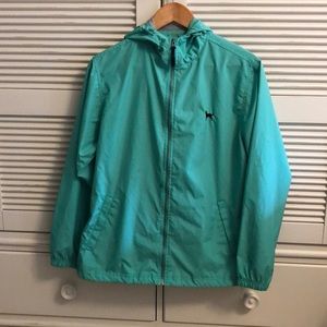 Green Black Dog Rain Jacket